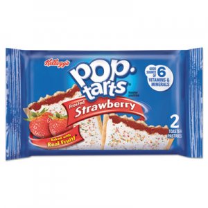 Kellogg's Pop Tarts, Frosted Strawberry, 3.67 oz, 2/Pack, 6 Packs/Box KEB31732 3800031732