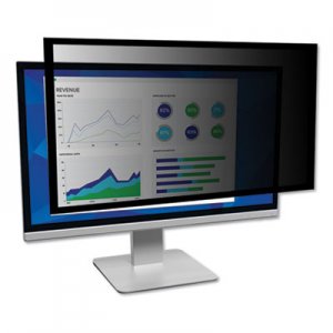 3M Framed Desktop Monitor Privacy Filter for 23"-24" Widescreen LCD, 16:9 MMMPF240W9F PF240W9F