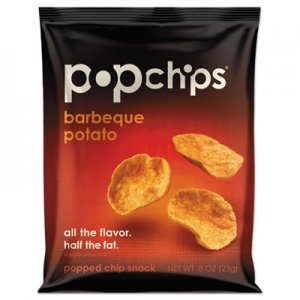 popchips Potato Chips, BBQ Flavor, .8 oz Bag, 24/Carton PPH72200 72200