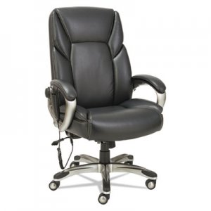 Alera Shiatsu Massage Chair, Black, Silver Base ALESH7019