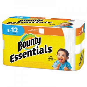 Bounty Basic Paper Towels, 5 9/10 x 11, 1-Ply, 66/Roll, 8 Roll/Pack PGC74680 92966