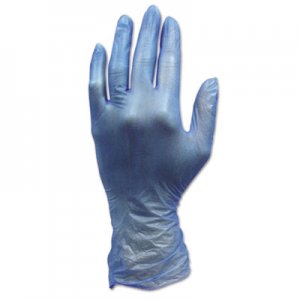 HOSPECO ProWorks Industrial Grade Disposable Vinyl Gloves, Small, Blue, 1000/Carton HOSGLV144FS GL-V144FS