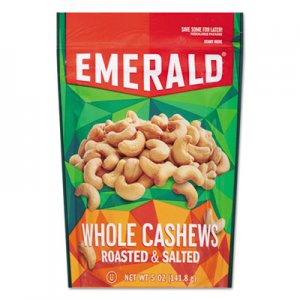 Emerald Roasted & Salted Cashew Nuts, 5 oz Pack, 6/Carton DFD93364 93364