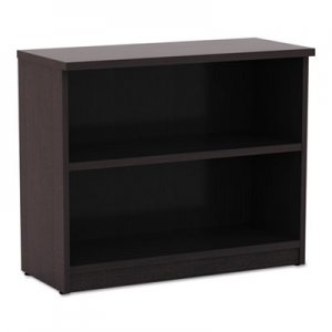 Alera Valencia Series Bookcase, Two-Shelf, 31 3/4w x 14d x 29 1/2h, Espresso ALEVA633032ES VA633032ES