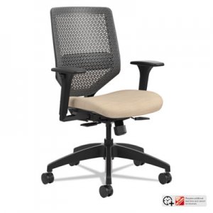 HON Solve Series ReActiv Back Task Chair, Putty/Charcoal HONSVMR1ACLCO22