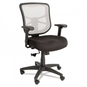 Alera Elusion Series Mesh Mid-Back Swivel/Tilt Chair, Black/White ALEEL42B04 EL42B05