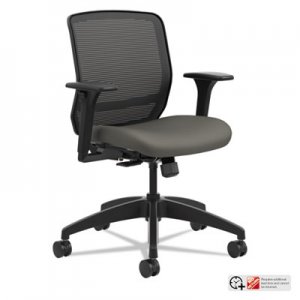 HON Quotient Series Mesh Mid-Back Task Chair, Iron Ore HONQTMMY1ACU19