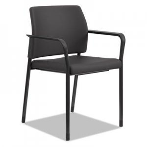 HON Accommodate Series Guest Chair with Fixed Arms, Black Fabric HONSGS6FBCU10B