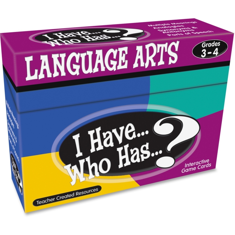 Teacher Created Resources I Have, Who Has Language Arts Game Grade 3-4 7816 TCR7816