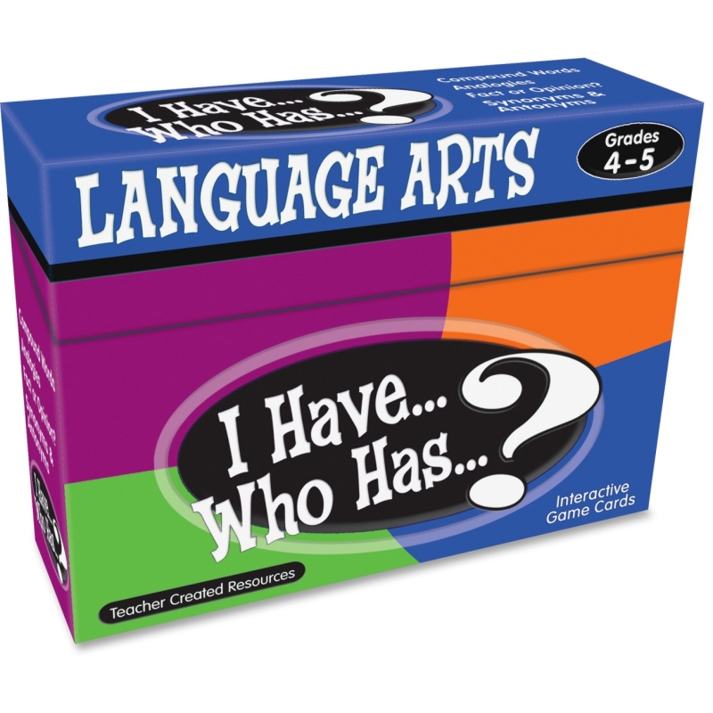 Teacher Created Resources I Have, Who Has Language Arts Game Grade 4-5 7831 TCR7831