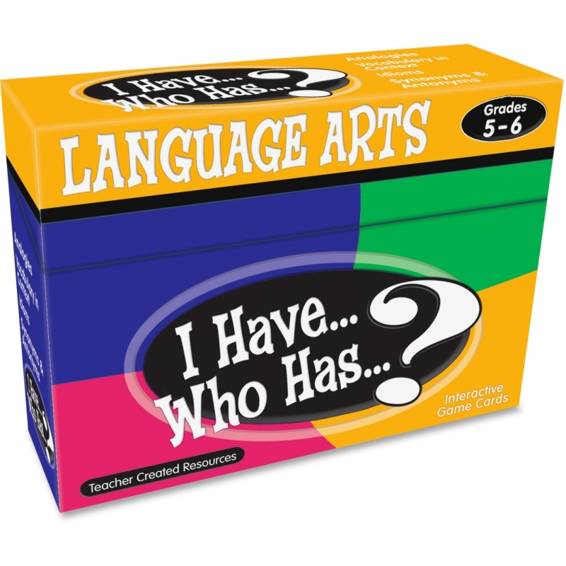 Teacher Created Resources I Have, Who Has Language Arts Game Grade 5-6 7832 TCR7832