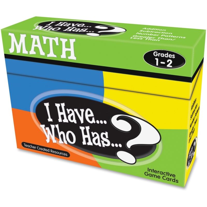 Teacher Created Resources I Have, Who Has Math Game Grade 1-2 7817 TCR7817