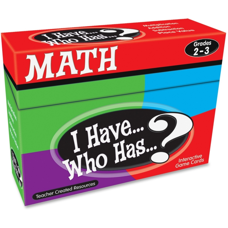 Teacher Created Resources I Have, Who Has Math Game Grade 2-3 7818 TCR7818