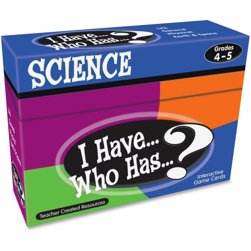 Teacher Created Resources I Have, Who Has Science Game Grade 4-5 7858 TCR7858