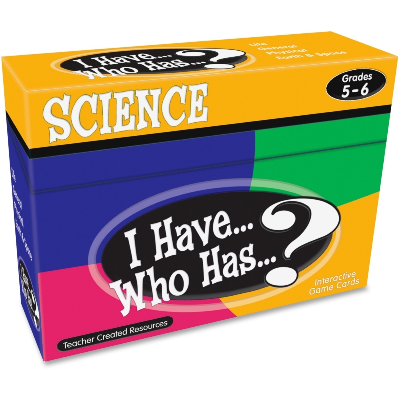 Teacher Created Resources I Have, Who Has Science Game Grade 5-6 7859 TCR7859