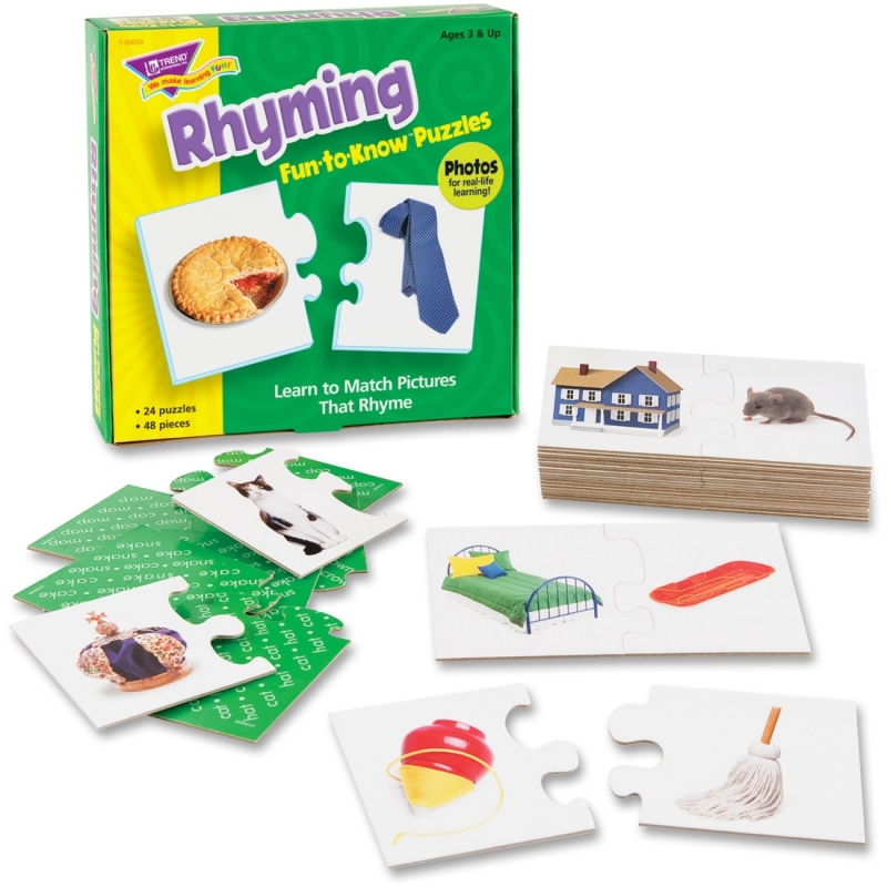 Trend Rhyming Fun-to-Know Puzzles 36009 TEP36009