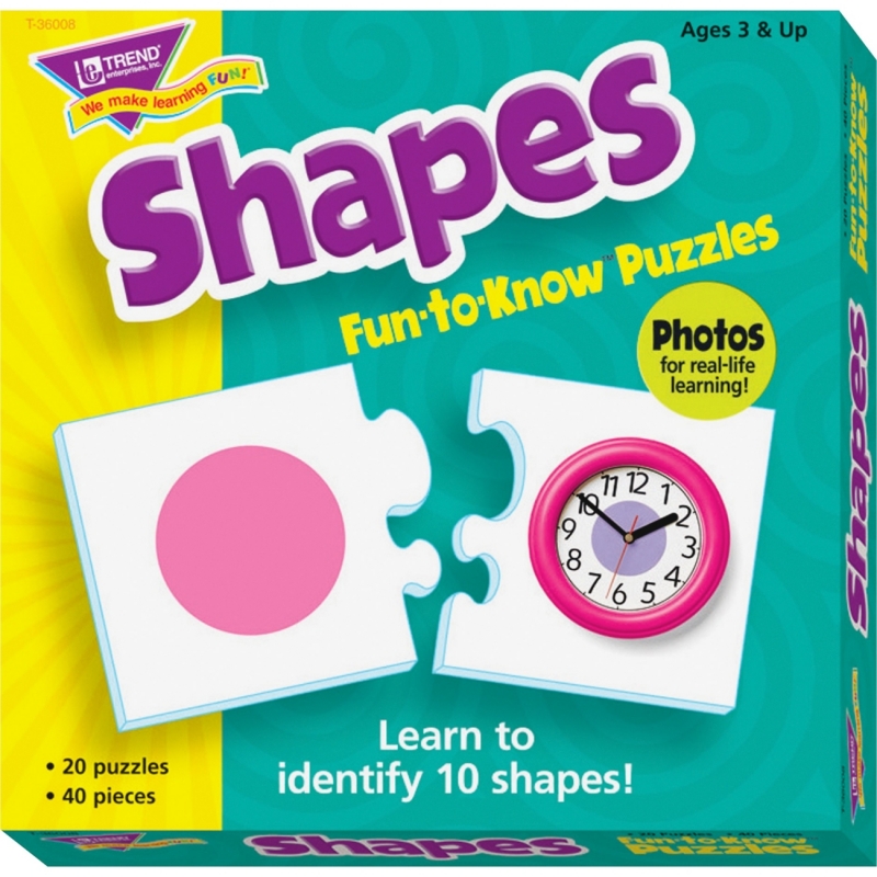 Trend Shapes Fun-to-Know Puzzles 36008 TEP36008