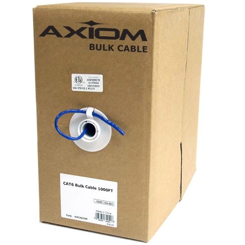 Axiom CAT5e Bulk Cable Spool 1000FT (Blue) C5EBCS-B1000-AX