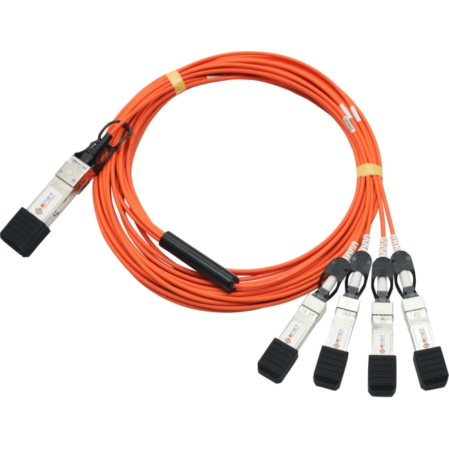 ENET Fiber Optic Network Cable QSFP-4X10G-AOC2M-ENC