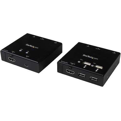 StarTech.com HDMI over CAT6 Extender with 4-port USB Hub - 165 ft (50m) - 1080p ST121USBHD