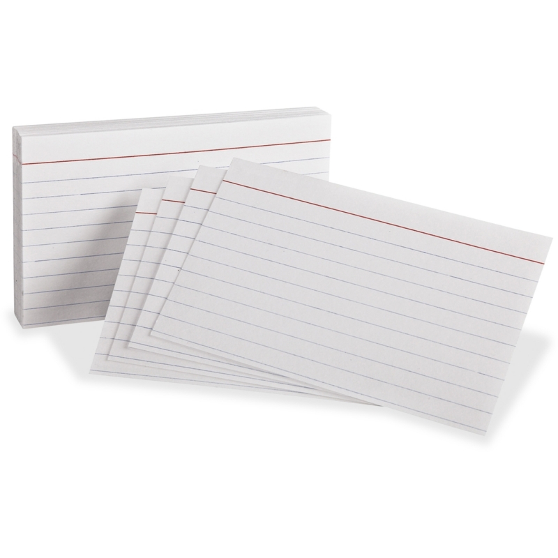 Oxford Ruled Heavyweight Index Cards 63500 OXF63500