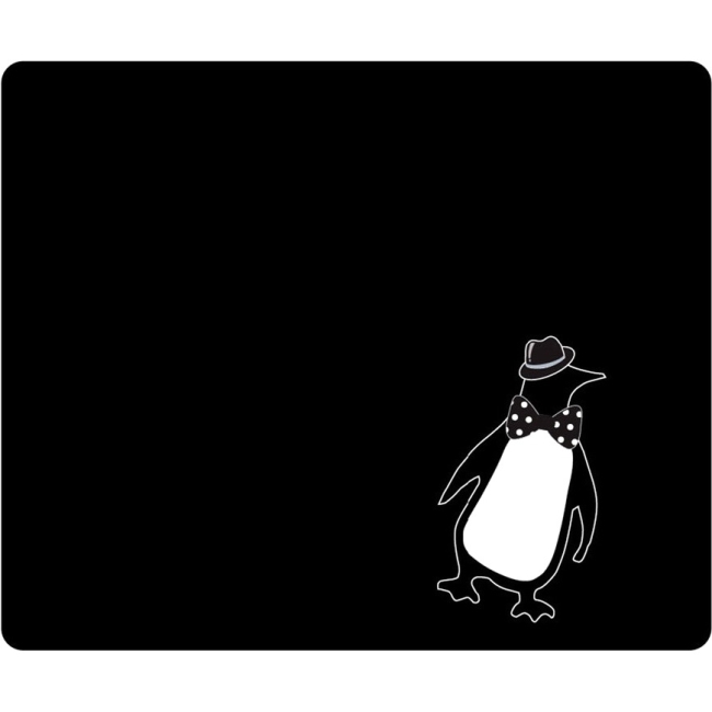 OTM Critter Prints Black Mouse Pad, Penquin OPMPV1BM-CRIT-02