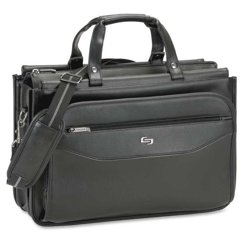 Solo US Luggage Triple Gusset Laptop Briefcase CLS3464 USLCLS3464