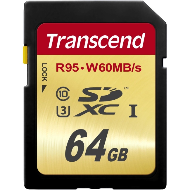 Transcend 64GB Secure Digital Extended Capacity (SDXC) - Card TS64GSDU3