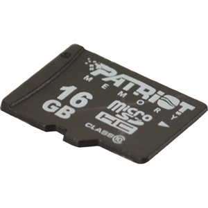 Patriot Memory 16GB Signature LX microSD High Capacity (microSDHC) Card PSF16GMCSDHC10