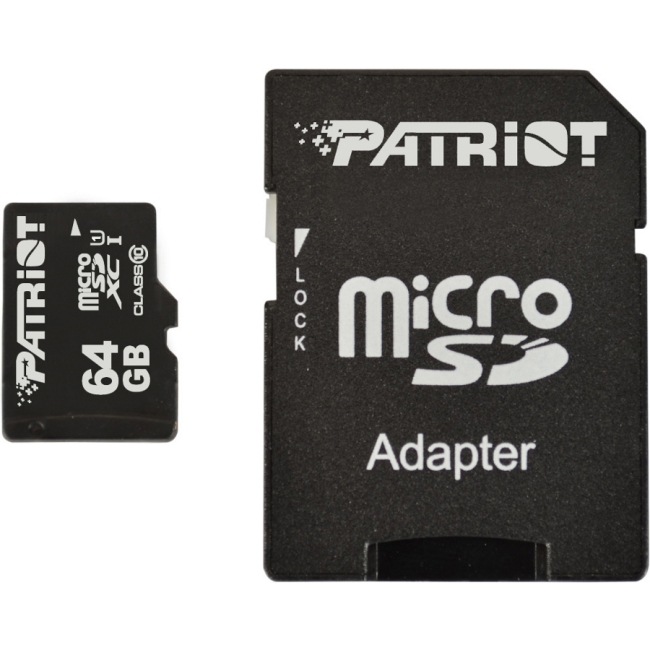 Patriot Memory 64GB microSDXC Class 10 Flash Card PSF64GMCSDXC10