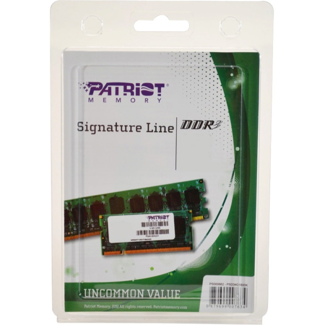 Patriot Memory Signature 4GB DDR3 SDRAM Memory Module PSD34G16002