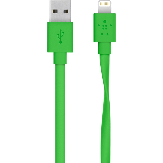 Belkin MIXIT↑ Flat Lightning to USB Cable F8J148BT04-GRN