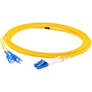 AddOn 9m Single-Mode Fiber (SMF) Duplex SC/LC OS1 Yellow Patch Cable ADD-SC-LC-9M9SMF