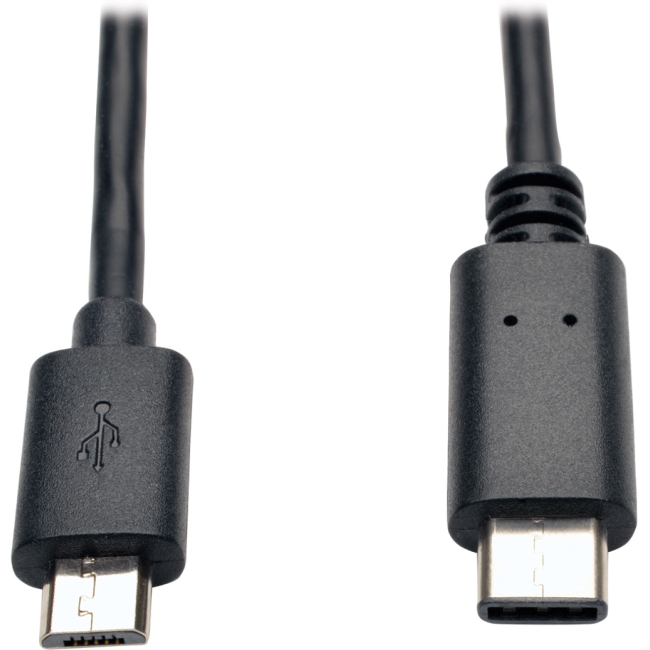 Tripp Lite USB 2.0 Hi-Speed Cable (Micro-B Male to USB Type-C Male), 6-ft U040-006