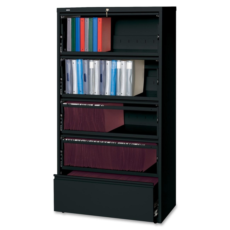 Lorell Receding Lateral File with Roll Out Shelves 43513 LLR43513