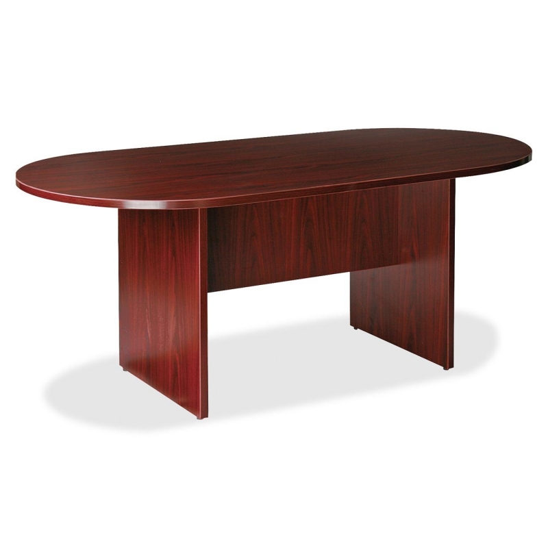 Lorell Prominence 79000 Series Mahogany Round Conference Table 79128 LLR79128