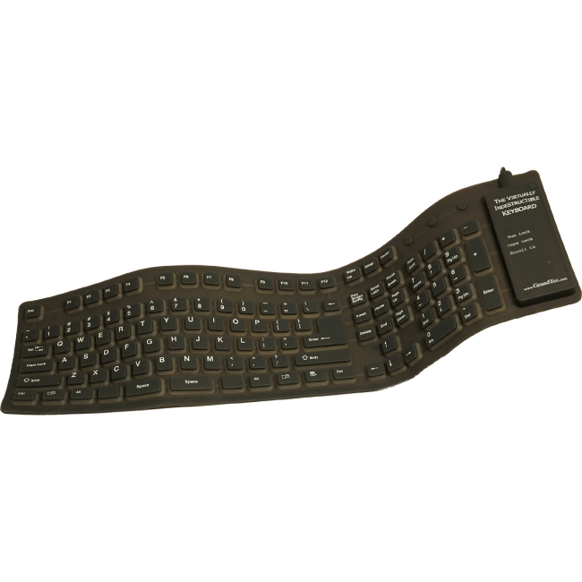 Grandtec USA Virtually Indestructible Keyboard FLX-2000-CS-12PK FLX-2000