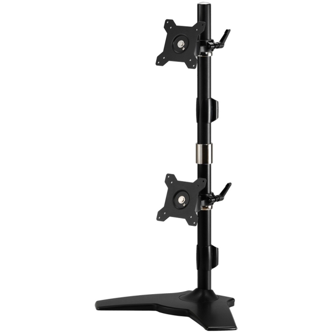 Amer Mounts Stand Based Vertical Dual Monitor Mount. Up to 24", 26.4lb monitors AMR2SV