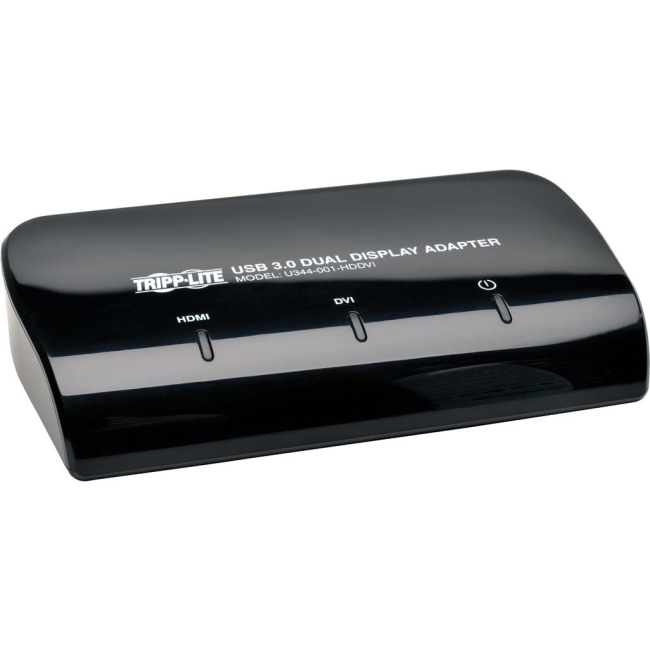 Tripp Lite USB 3.0 to DVI and HDMI Dual Monitor Video Display Adapter U344-001-HDDVI