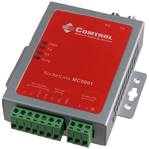 Comtrol RocketLinx Industrial Serial to Fiber Media Converter 32000-5