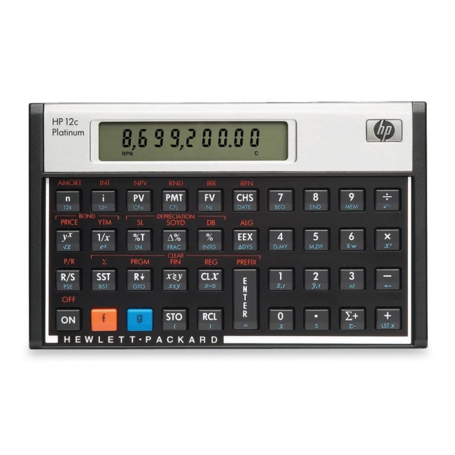 HP 12C Platinum Financial Calculator 2CPT HEW12CPT
