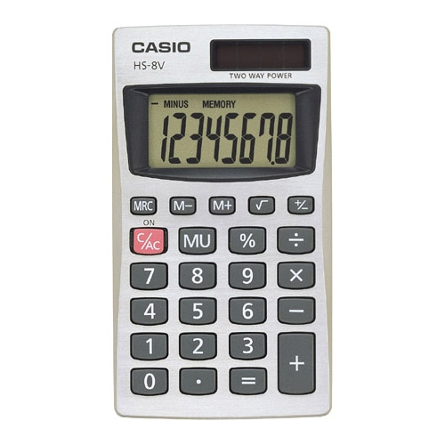 Casio Basic Calculator HS8VA HS-8V