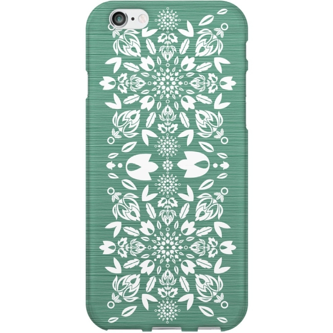 OTM iPhone 6 Serpentine Case Banded Collection, White IP6V1RC12-BAN