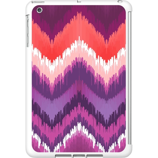 OTM iPad Mini White Glossy Case Bold Collection, Peach/Purple IMV1WG-BLD-03
