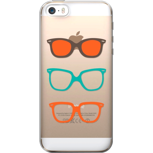 OTM iPhone 5 Clear Case Hipster Collection, Shades IP5V1CLR-HIP-06