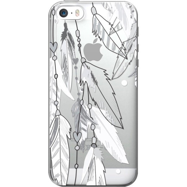 OTM iPhone 5 Clear Case Hipster Collection, Grey Dream Catcher IP5V1CLR-HIP-10