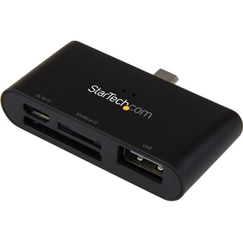 StarTech.com On-the-Go USB Card Reader for Mobile Devices - Supports SD & Micro SD Cards FCREADU2OTGB
