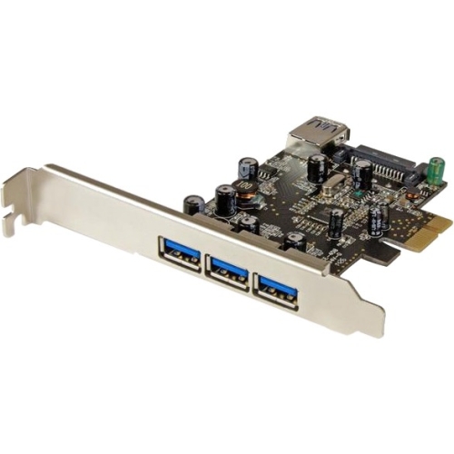 StarTech.com 4 Port PCI Express USB 3.0 Card - 3 External and 1 Internal PEXUSB3S42