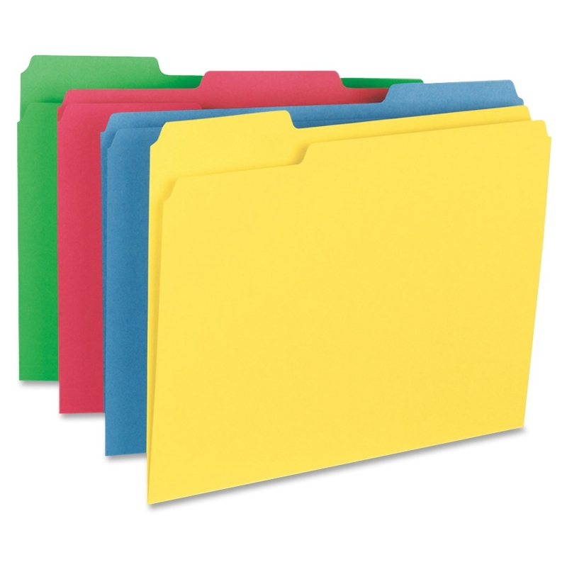 Business Source Heavyweight Assorted Color File Folder 16517 BSN16517