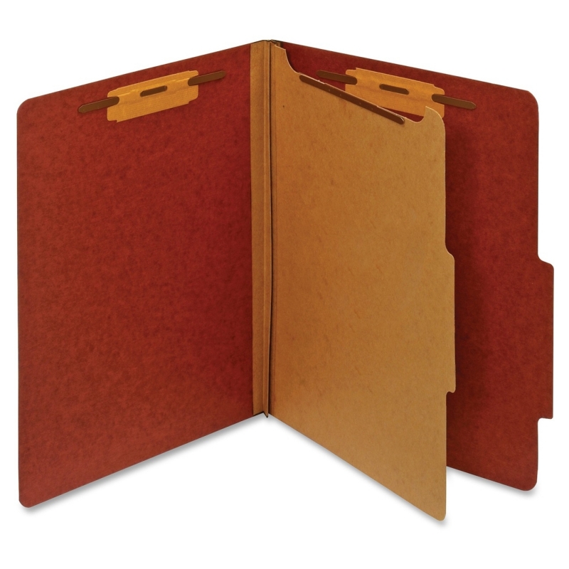 Globe-Weis Letter Classification Folder With Divider PU41 RED PFXPU41RED